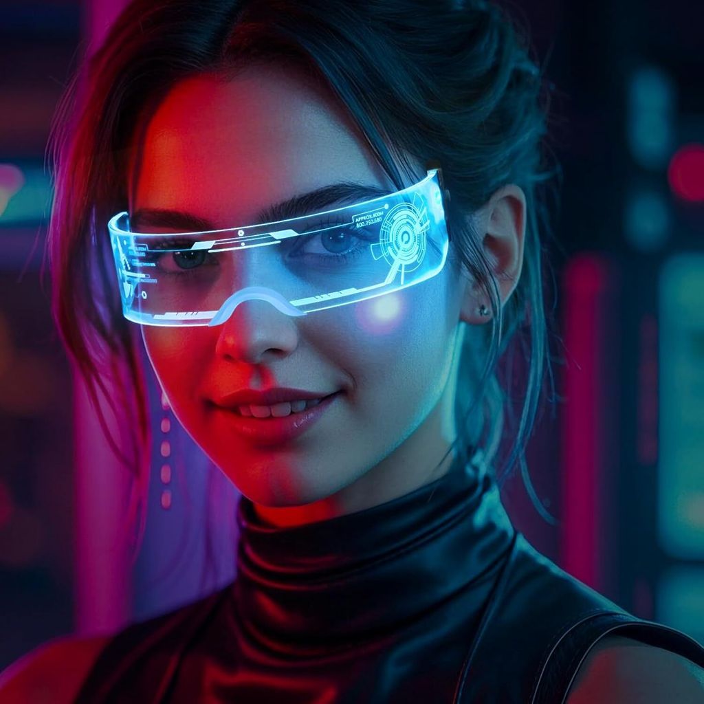 LED Glühende Sonnenbrille,Doppelseitige Steuerung, 7 Produktbild 