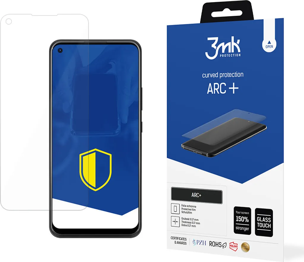 Pellicola 3mk Arc+ per ZTE Blade X1 5G | Protezione Display Curvo Totale