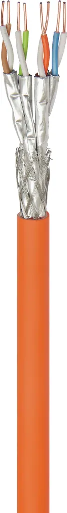 Goobay Cavo di Rete CAT 7A S/FTP 100m Arancione | Bobina Professionale 1000MHz