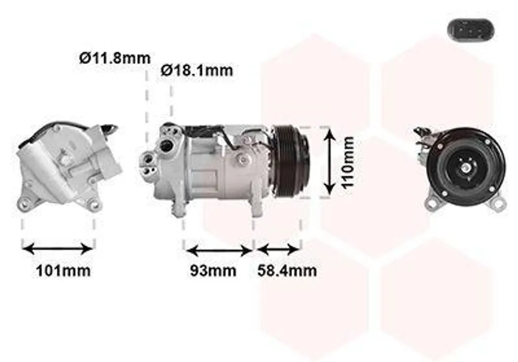 Compresseur de climatisation pour réparer la ventilation de BMW X3