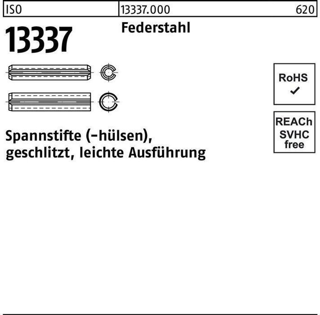 Reyher Spannstifte (-hülsen) ISO 13337 Federstahl 21 x 45 (25 Stück)