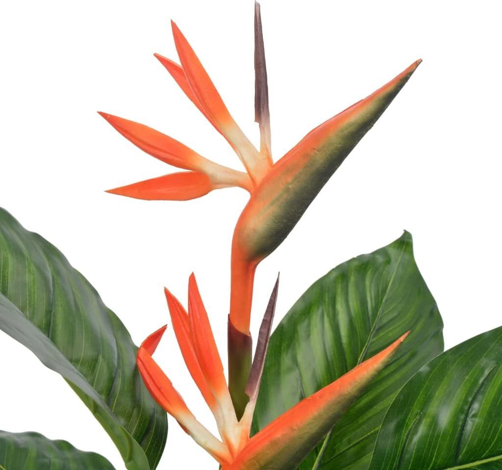 vidaXL Künstliche Pflanze Strelitzia mit Topf Rot 100 cm