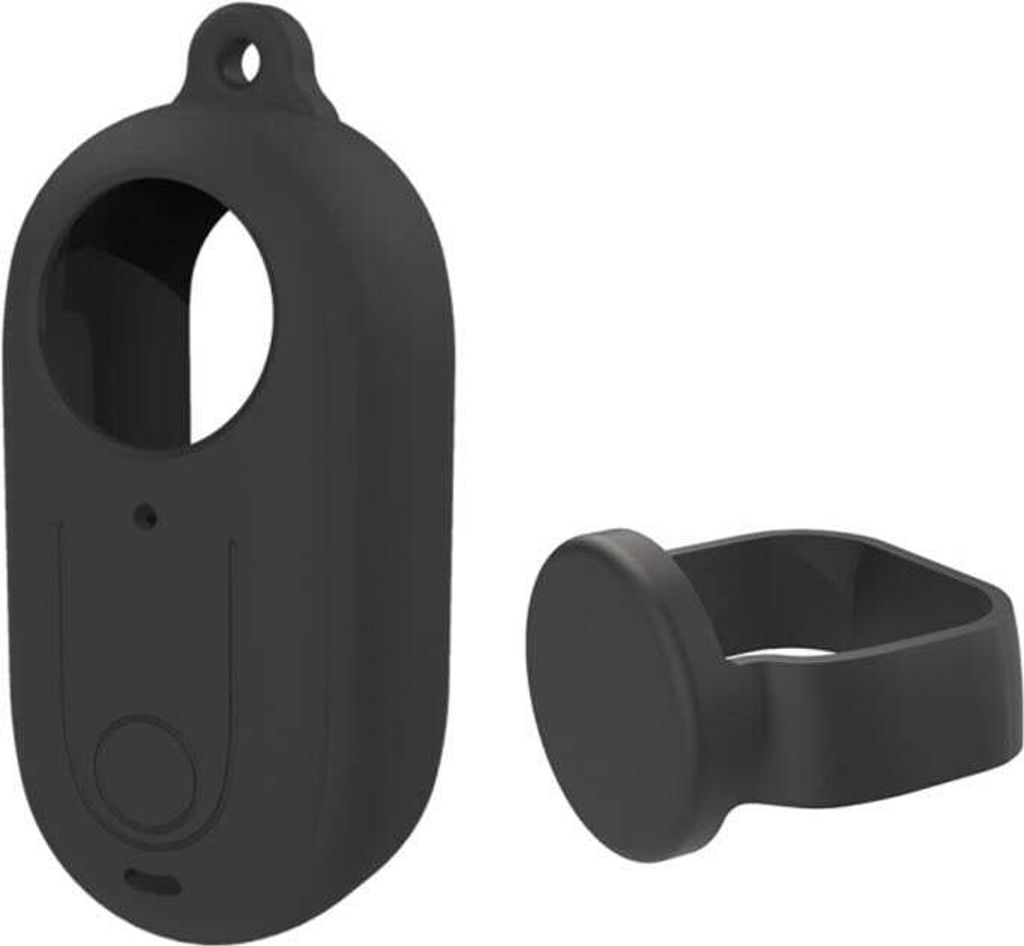 Kamera Silikonhülle Puluz mit Objektivdeckel für Insta360 GO 3 Schwarz