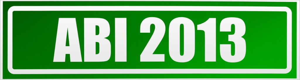 Kiwistar Abi Motiv 2013 invertiert Magnetschild Schild magnetisch - 45cm Grün - reflektierend - Magnetfolie für Auto PKW Kfz