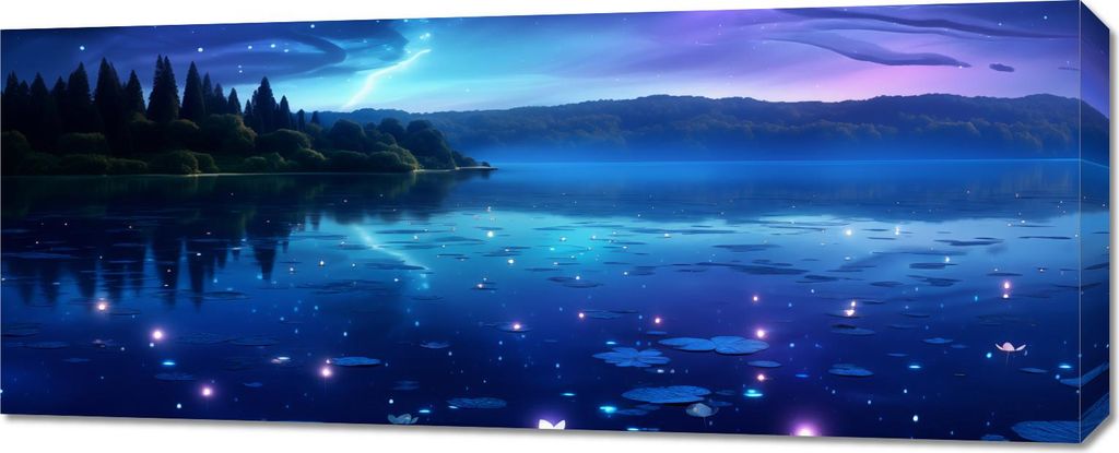 Bild 100x40cm Flüstern der Glühwürmchen