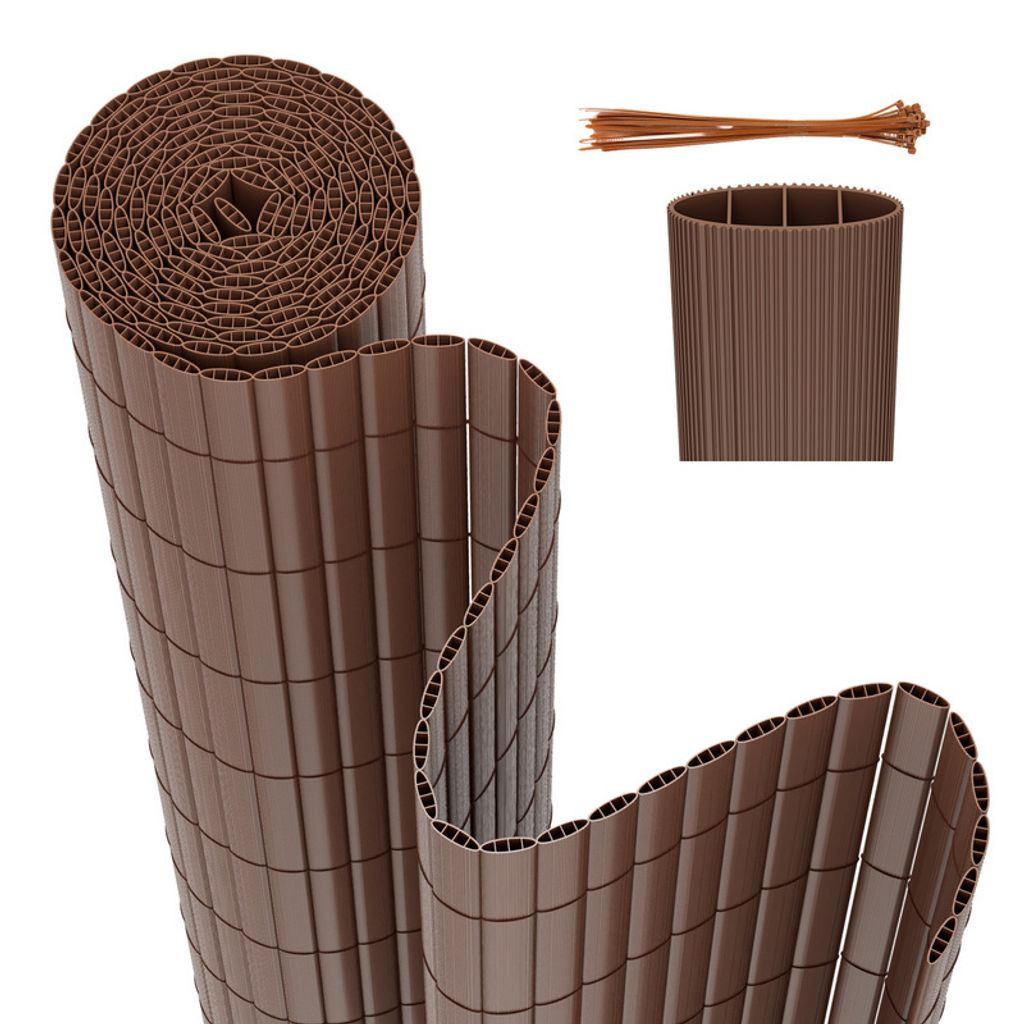PVC Sichtschutzmatte Outdoor Balkonverkleidung Wetterfest UV-Schutz Sichtschutzzaun Balkon Terrasse Windschutz Sichtschutz für Balkon Garten Marki...