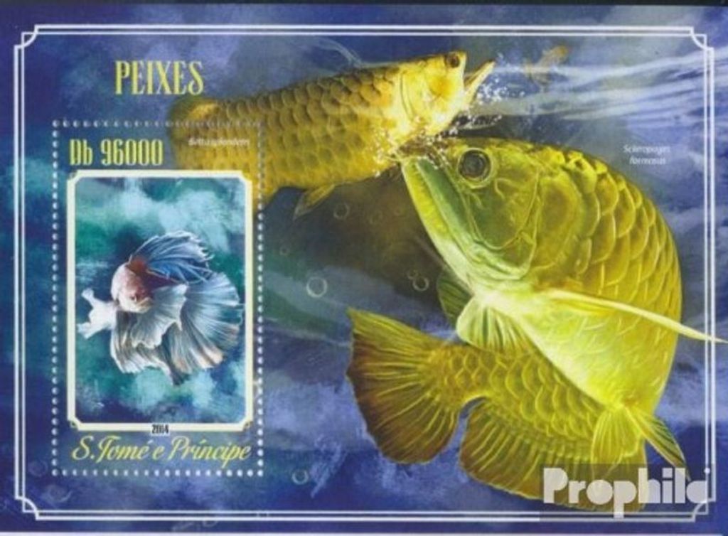 Briefmarken Sao Tome e Principe 2014 Mi Block 1015 (kompl. Ausgabe) postfrisch Fische