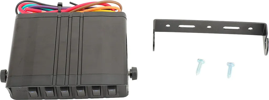 Panneau de commande 6 interrupteurs étanches LED bleu pour automobile - 2