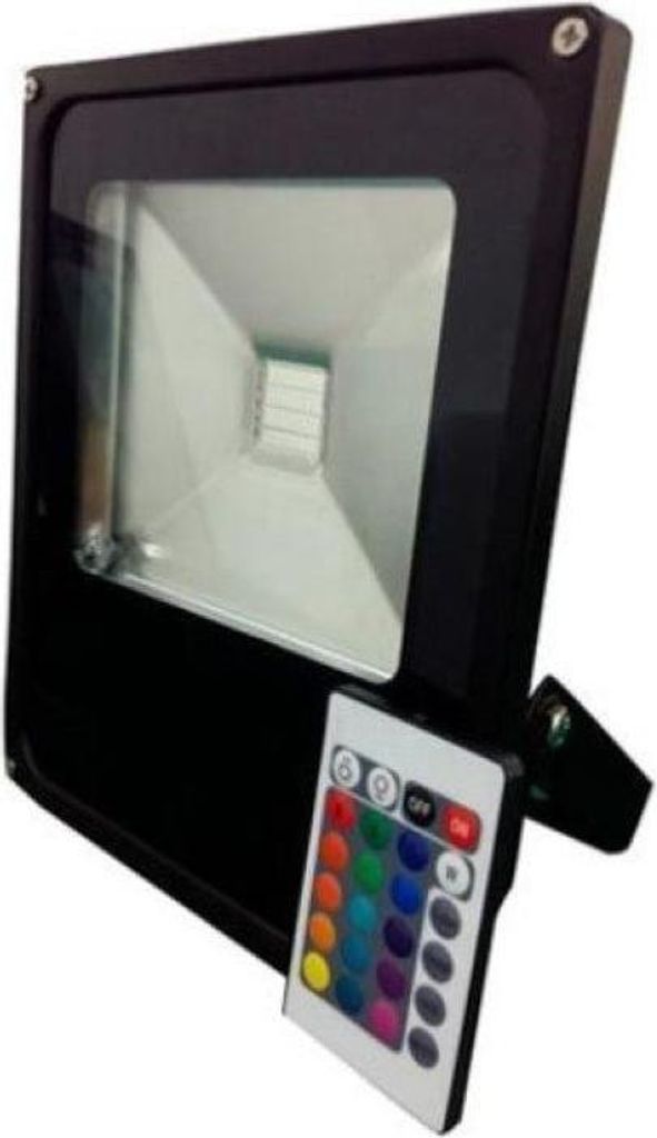 LED-Flutlicht RGB 10W Outdoor IP66 Flach SCHWARZ