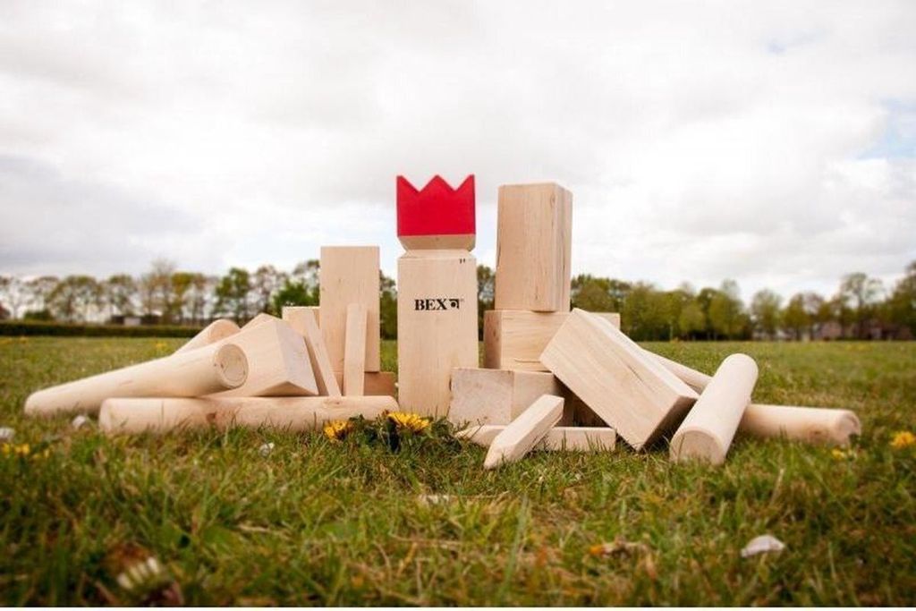 Bex Kubb Viking Original Gummiholz - Red King Produktbild 8