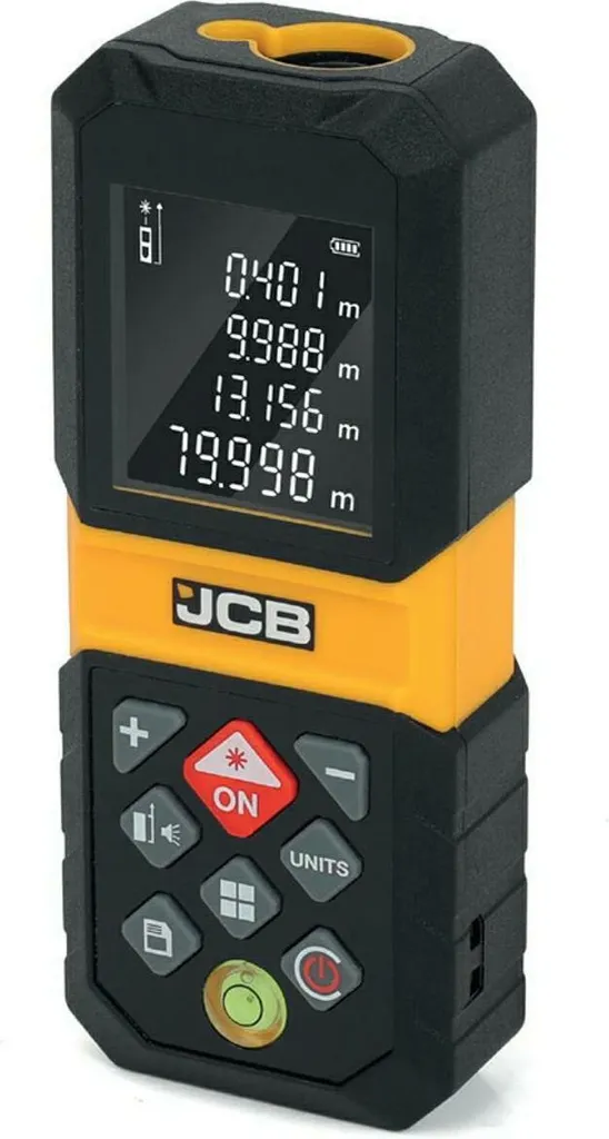 Télémètre Laser 80m JCB : Idéal pour vos Devis de Travaux et Mesures