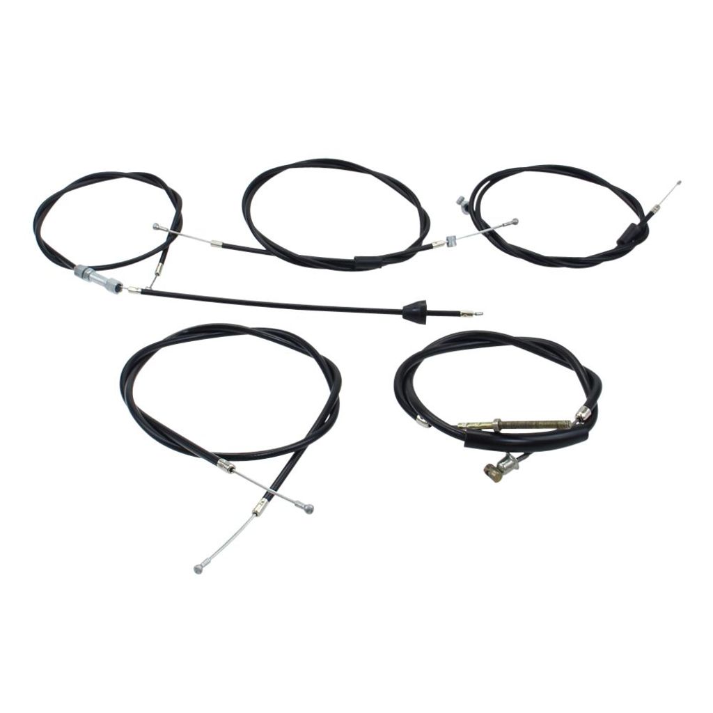 Bowdenzug Set schwarz für Simson Roller SR 50, SR 80 mit BVF-Vergaser