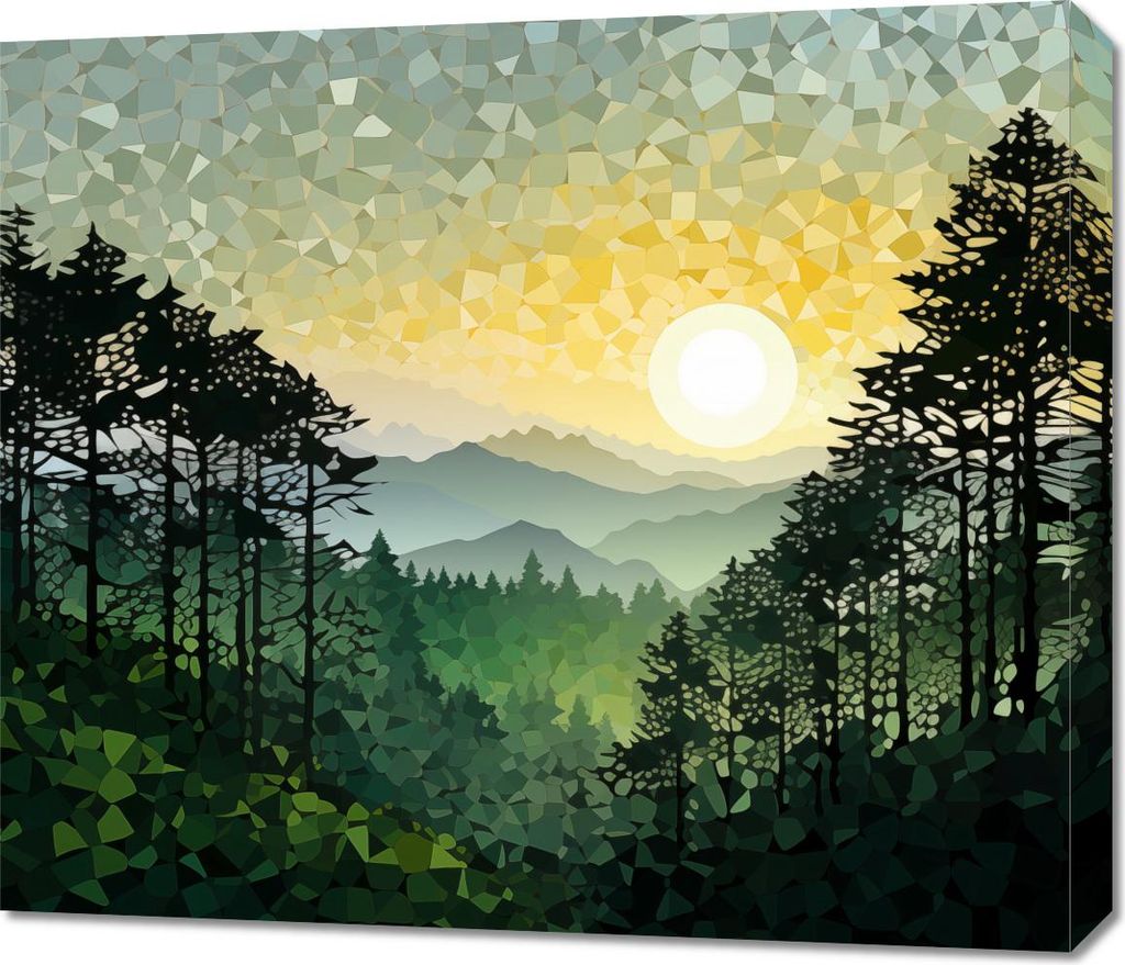 Bild 70x60cm Klangmosaik der Natur