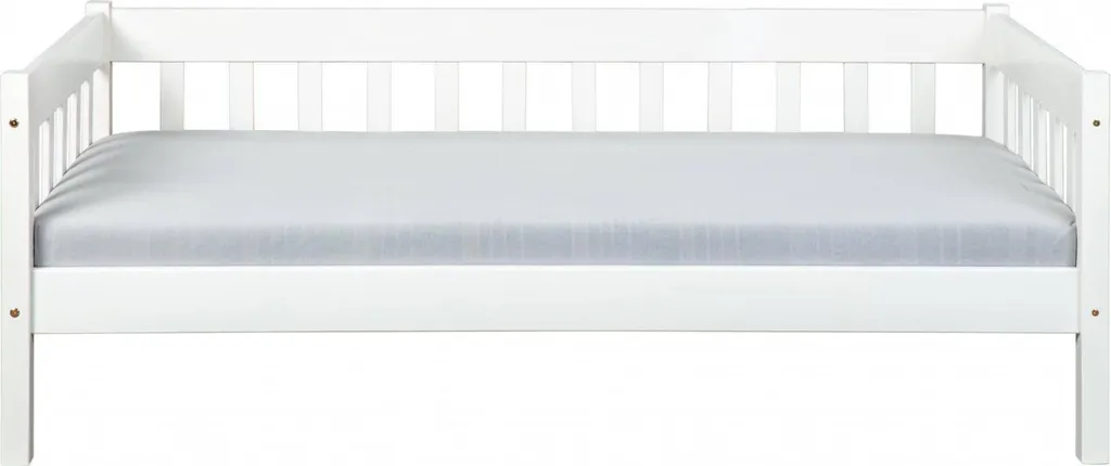 Lit Simple Nobles Blanc : Lit Stable et Silencieux sans Grincement