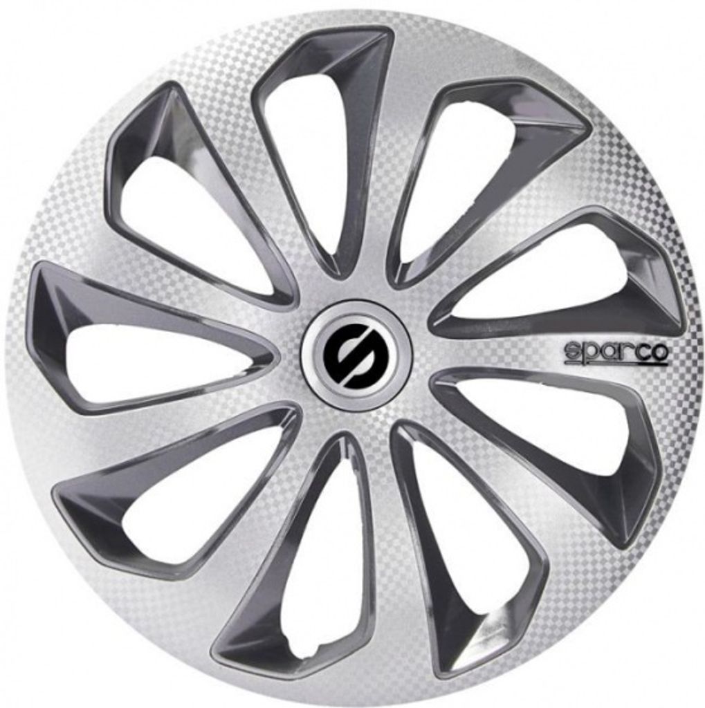 Coprimozzi Sicilia 15 pollici ABS Argento/Grigio Set di 4 Immagine del prodotto 