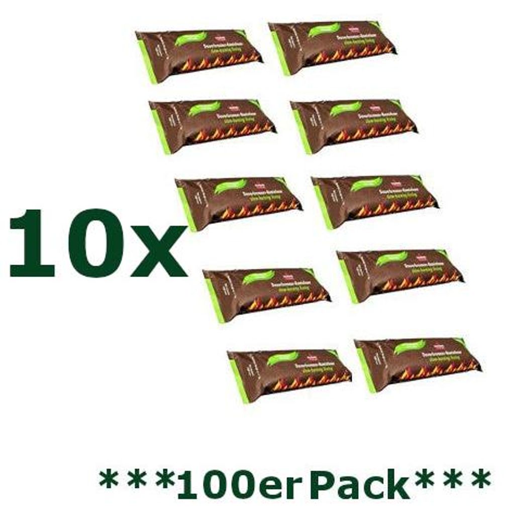 KaminoFlam Holzscheit Dauerbrenner | 100 Stück