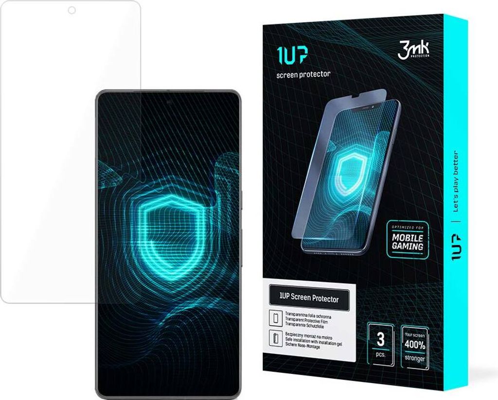 3mk Display Schutzfolie 1UP fr Google Pixel 7 Pro transparent Gaming (3 Stck)