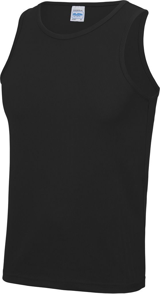 AWDis Just Cool Herren Sport Tank Top Gym RW687 (S) (Schwarz)