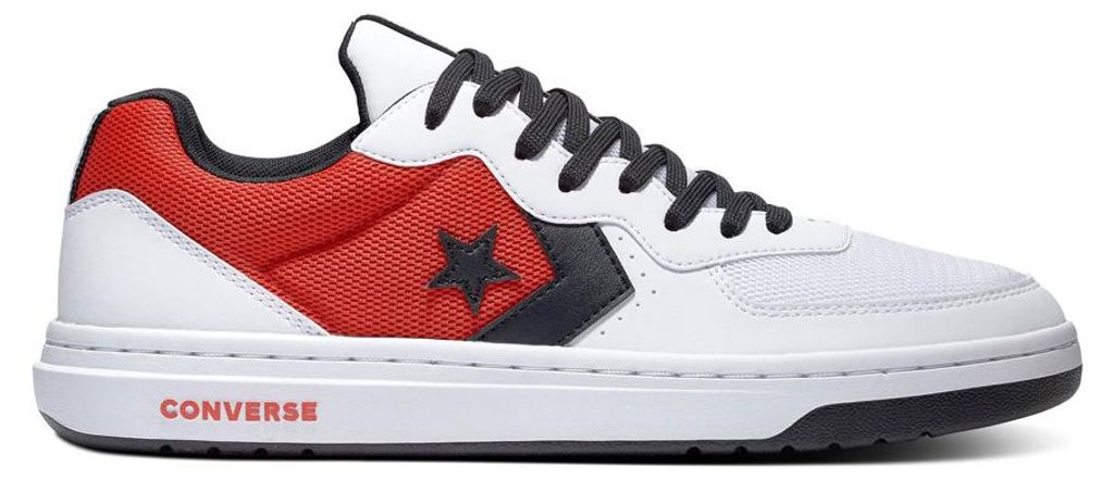 Converse Converse Rival - Ox - Weiß / University Rot / Schwarz Leder Größe: 38 Normal