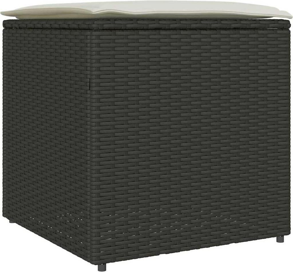 vidaXL Scatola per cuscini con contenitore nero 50 x 50 x Immagine del prodotto 