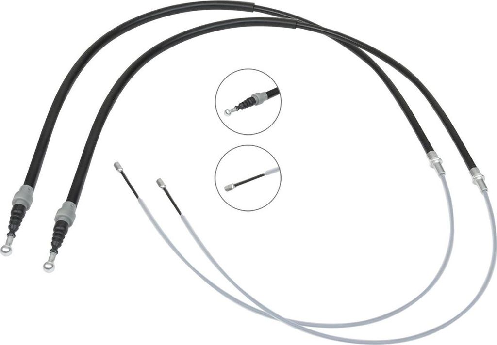 RIDEX Handbremsseil Seilzug Feststellbremse für VW TOURAN (1T1, 1T2) Hinten 124C1178