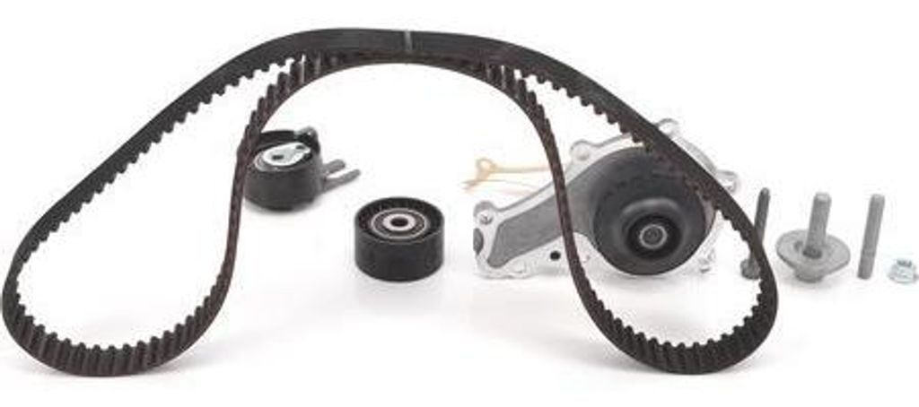 BOSCH 1 987 946 929 Wasserpumpe + Zahnriemensatz OE 1609524980 kompatibel mit Bipper, 307, 206, 1007, 2, Fusion, Fiesta, Xsara, Nemo, C3, C2, C1