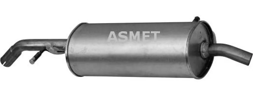 Silencieux d'échappement ASMET 9061 en acier aluminisé pour C3 et 1007