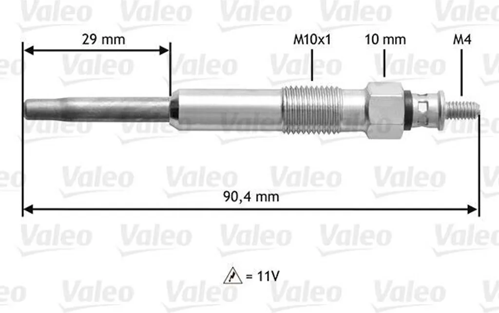 Recensione Tecnica Valeo 345102 Candeletta OE 596069 - 11V M10x1