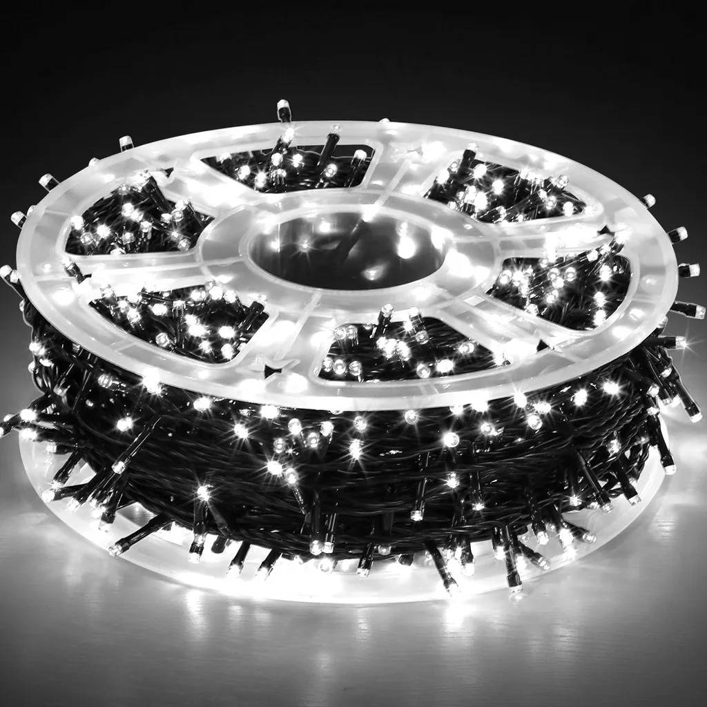 Jayseuw LED 100M 500 Luci Esterno IP44 Bianco Freddo - Grado Prof