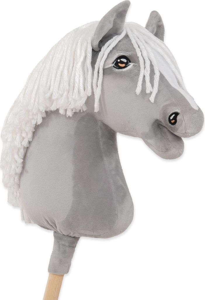 Hobby Horse Großes Premium-Stabpferd - Grau III A3