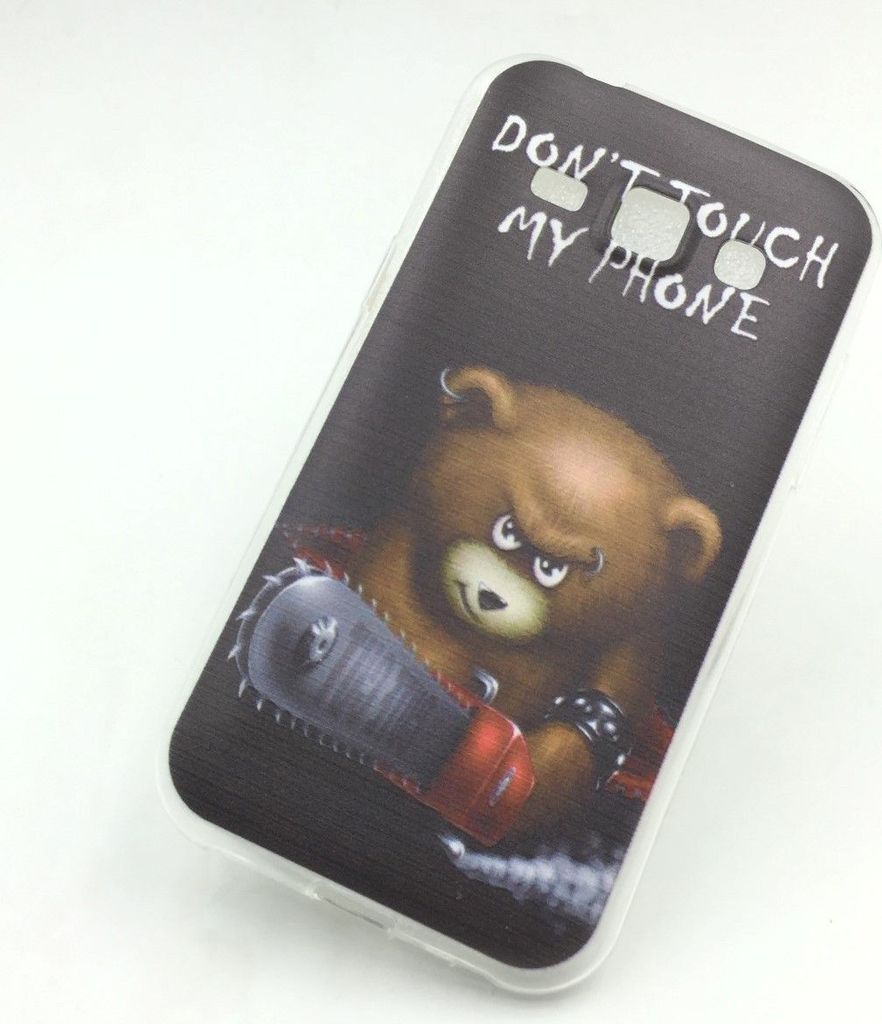Handyhülle Schutzhülle für Samsung Galaxy J1 (2015) Case Cover Bumper Etuis Silikon Schwarz