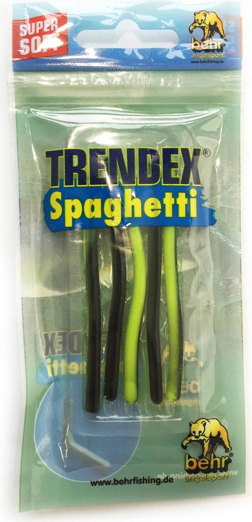 Behr Spaghetti Forellenköder, Farbe:Feuergelb Schwarz