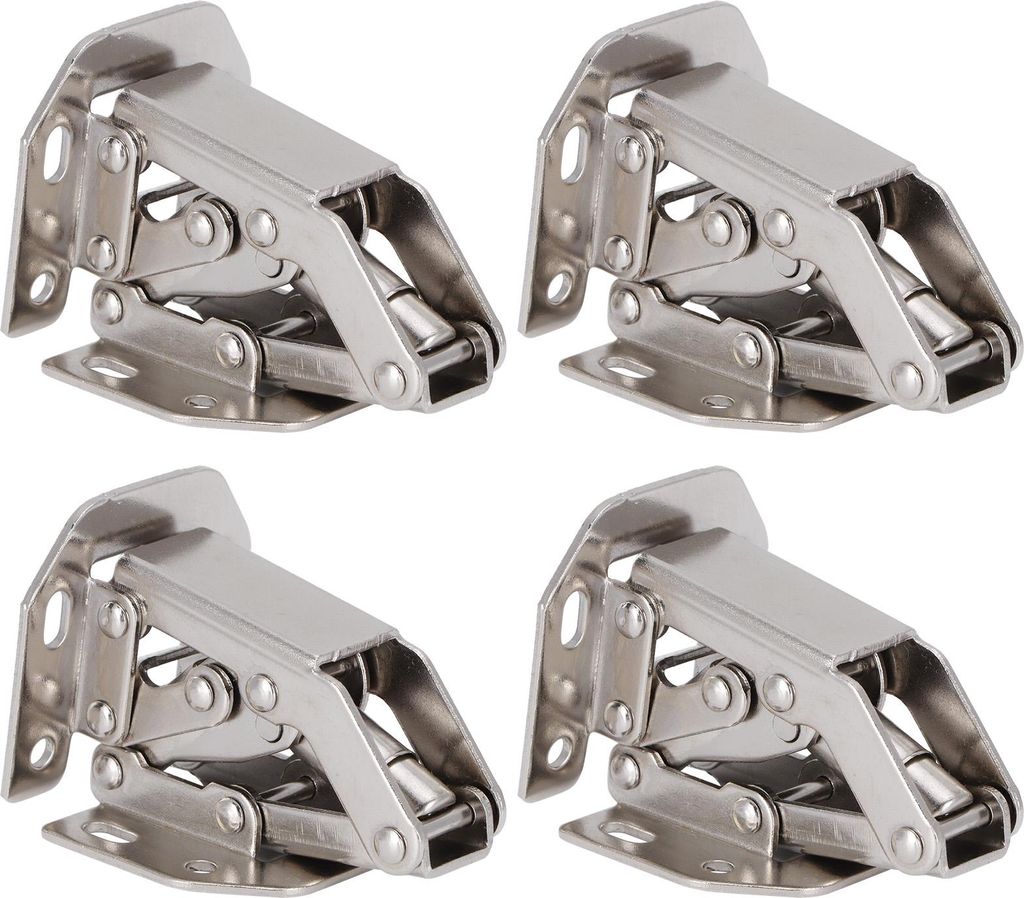 4set Cabinet Scharniere Brckengeformte Trscharnier -Kit fr Schrankkleiderschrankm?bel