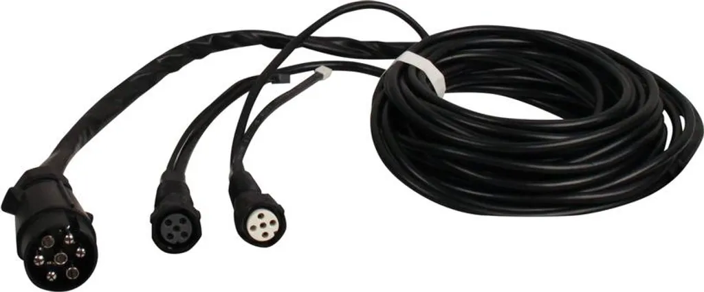 Câble de liaison remorque 7,5m Aspock baïonnette pour feux 5 broches