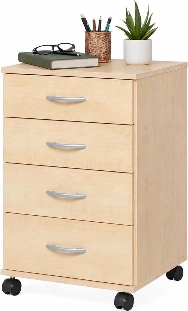 Rollcontainer Ahorn Schubcontainer Container Büroschrank Produktbild 