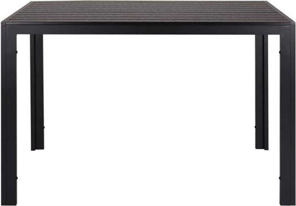 Gartentisch 110?cm – WPC Tischplatte – Aluminiumrahmen – Rechteck – Wetterbeständig – Für Balkon, Terrasse & Garten