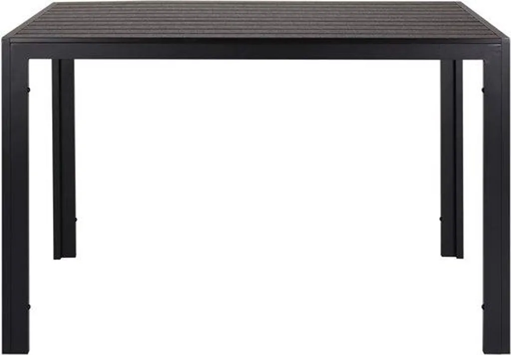 Table de jardin anti-corrosion 110 cm - Plateau WPC facile à nettoyer