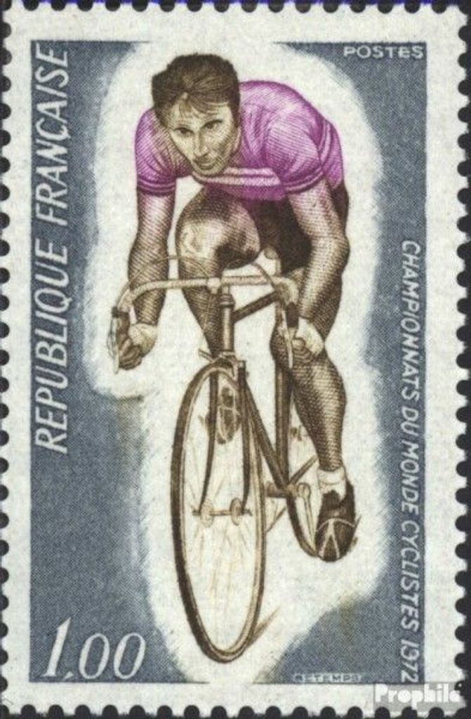 Briefmarken Frankreich 1972 Mi 1804 (kompl.Ausg.) postfrisch Radrennen-WM