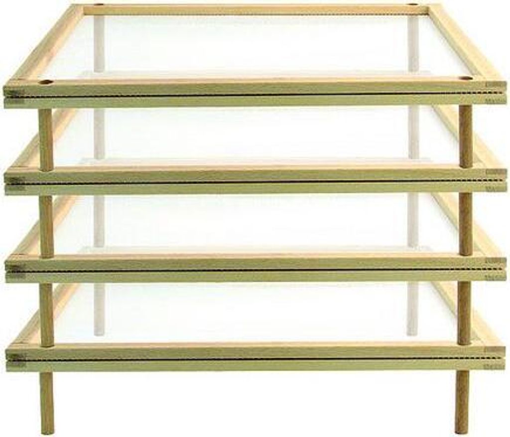 Stapelbare Trockenhorde aus Buchenholz 50 x 40 Produktbild 