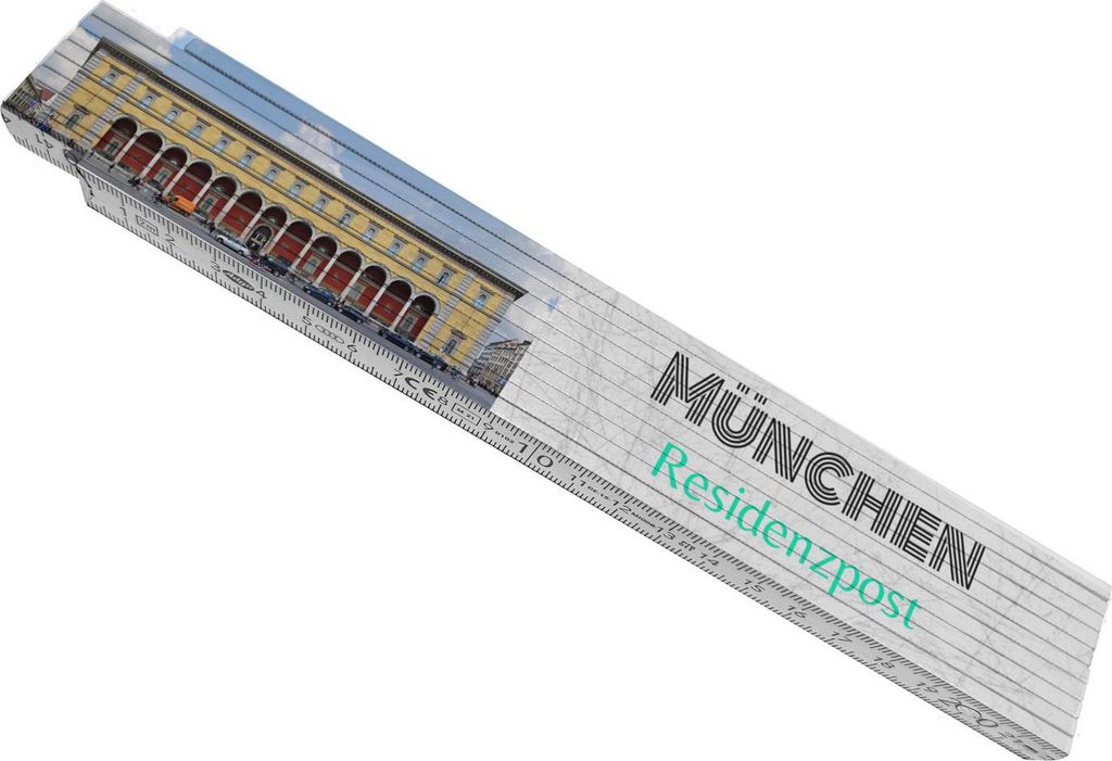 streetline München Residenzpost Meterstab aus Holz