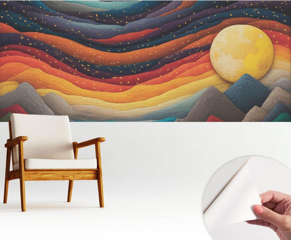 Fototapete selbstklebend - 250x104 cm - Tapete - Wandtapete - Wandbilder - Klebefolie - Dekofolie - Tapete Folie - Wand - Dekoration - Wohnzimmer -...