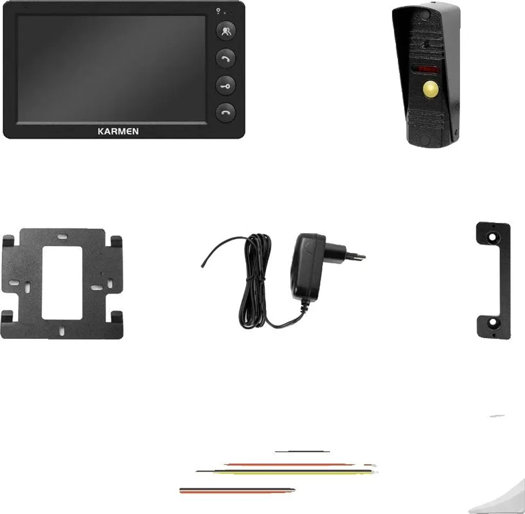 Portier vidéo filaire avec écran LCD 7 pouces et vision nocturne nette