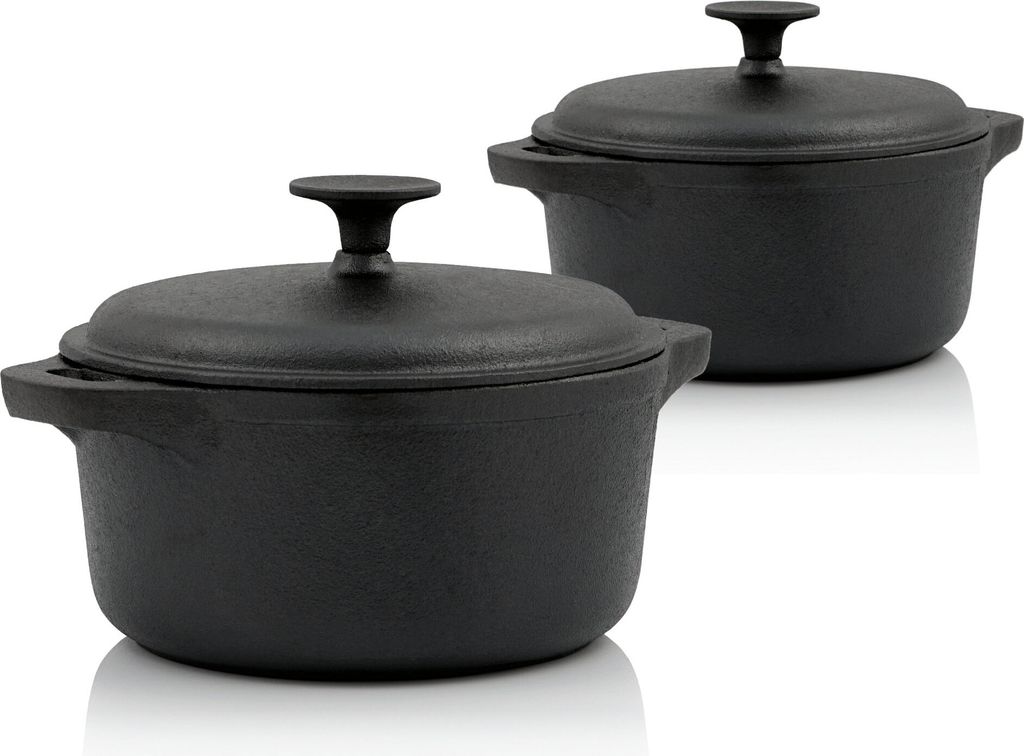 BBQ-Toro Gusseisen Cocotte Set | 2,7 Liter und 4 Liter | Produktbild 1