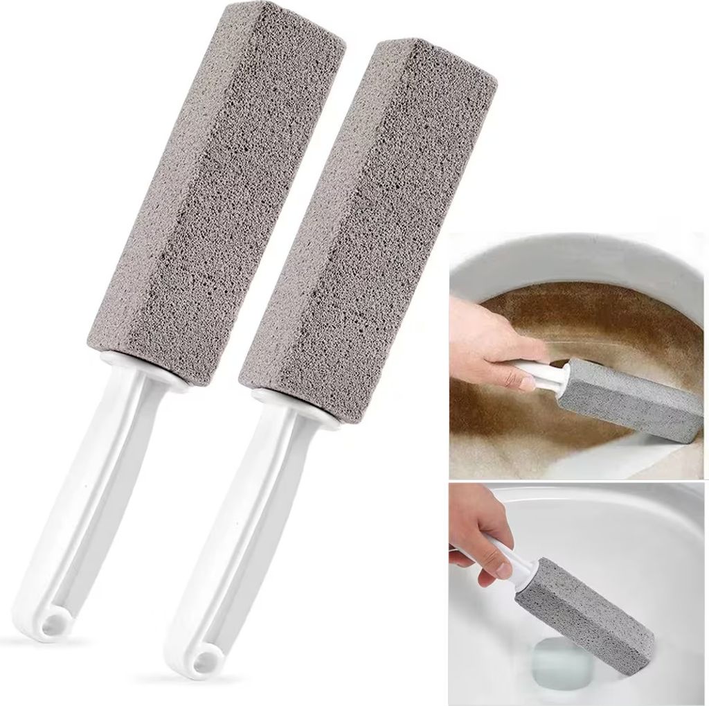 INF Toiletborstel met natuurlijke puimsteen 2-pack Productafbeelding 
