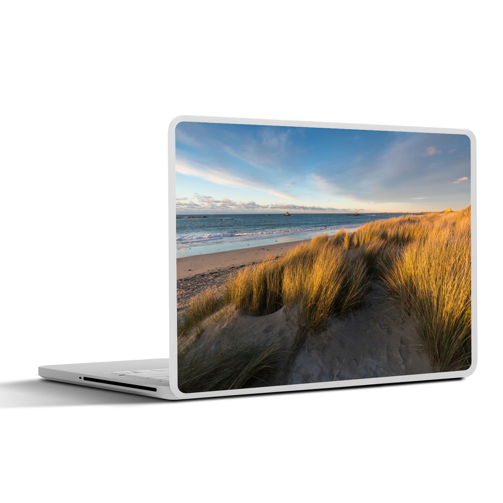 MuchoWow Laptop Aufkleber Sticker Cover Düne - Strand - Meer 32.5x23.5 cm - Sticker für Laptop - Selbstklebend