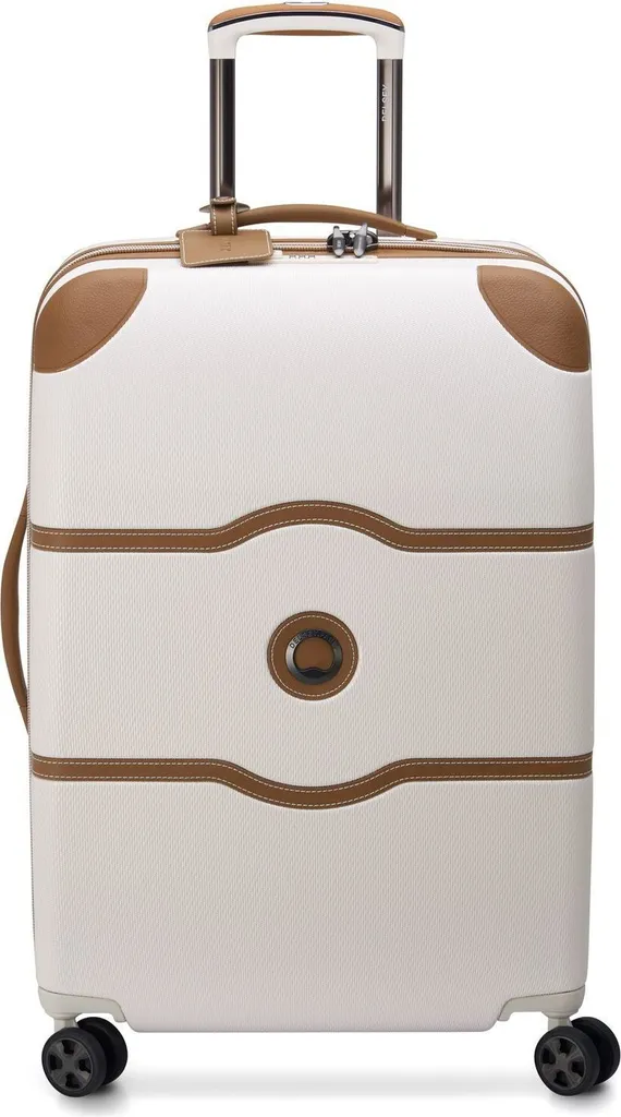 Valise rigide DELSEY PARIS Chatelet Air 2.0 4 roues 66cm blanc crème