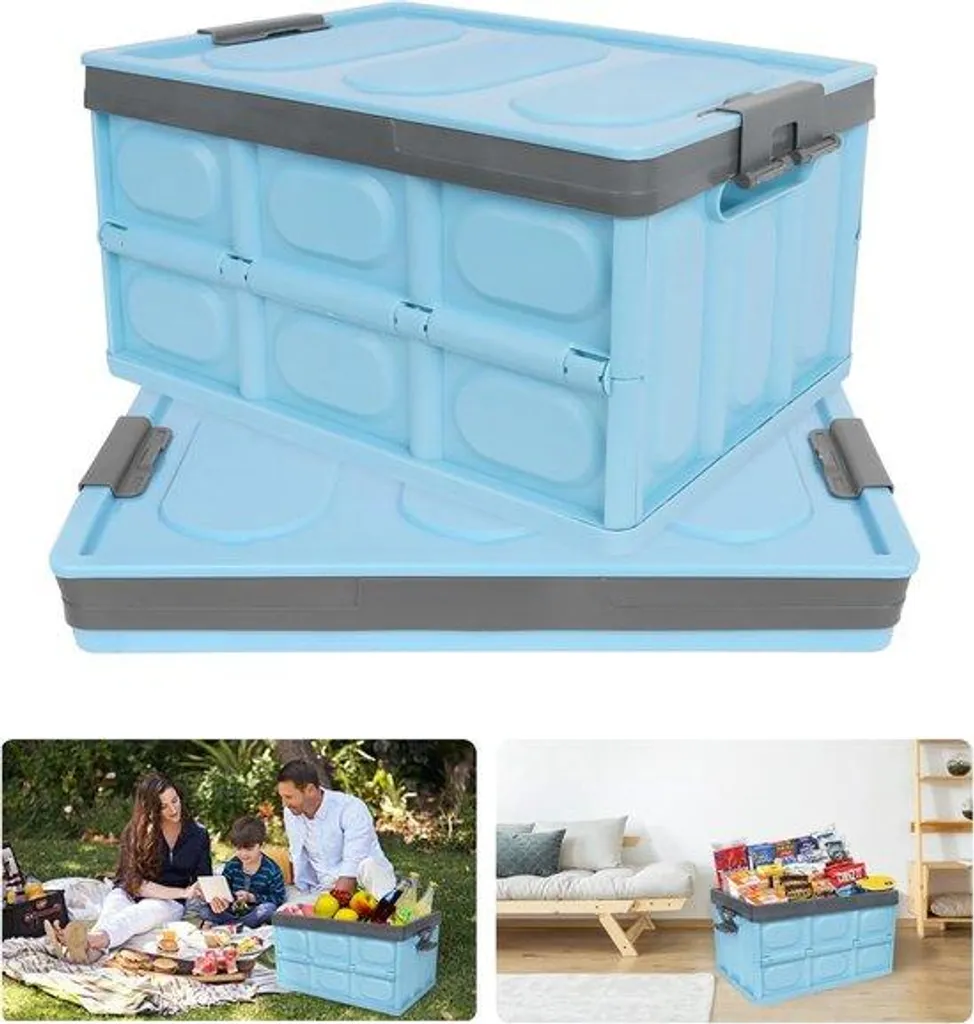 Boîte de rangement 30L pliable pour optimiser l'espace de la chambre