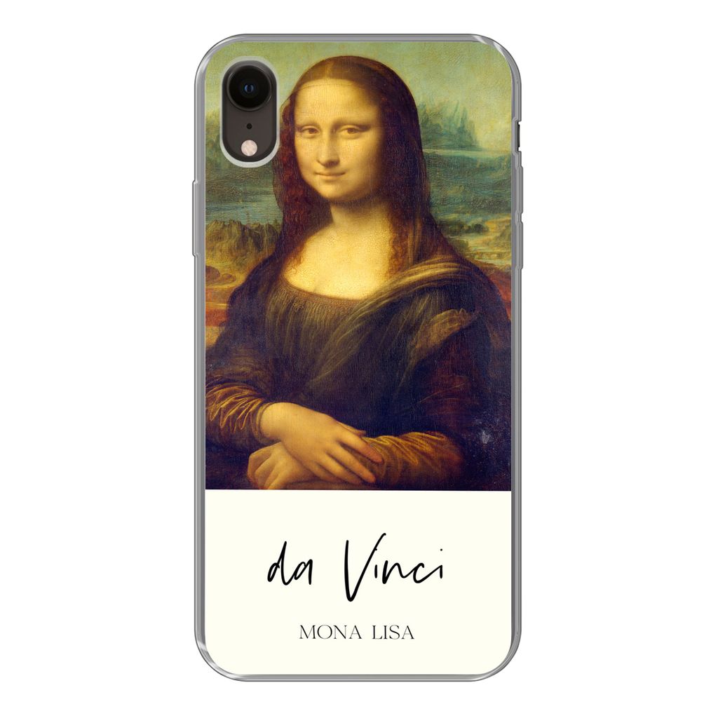 MuchoWow Handyhülle Schutzhülle Hülle für iPhone XR Mona Lisa - Leonardo da Vinci - Alte Meister Silikon Softcase Handy Hülle - Schutzdeckel