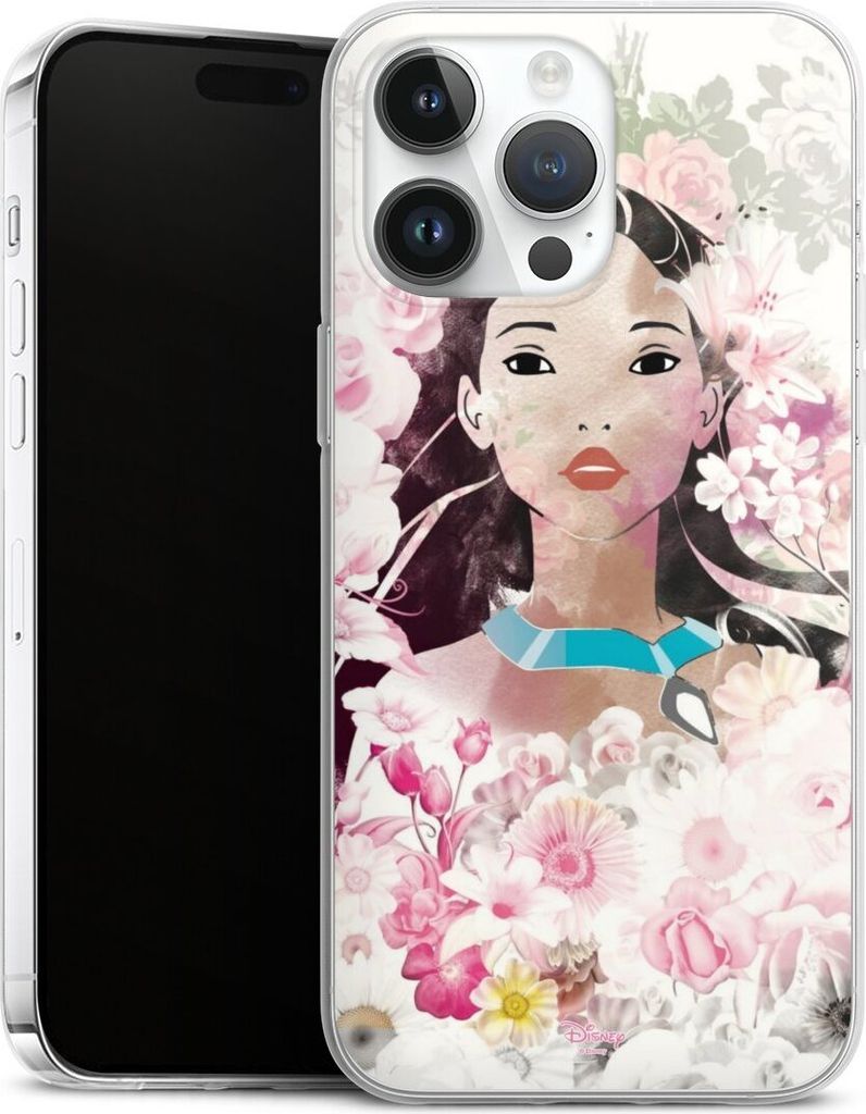 DeinDesign Slim Hülle für Apple iPhone 14 Pro Max Silikon Case Ultra Dünn Handyhülle Disney Offizielles Lizenzprodukt Pocahontas
