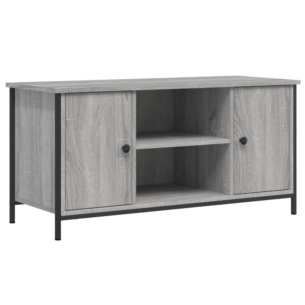 Eleganten-Stil TV-Schrank ,Modernes Design,Fernsehschrank, Wohnzimmer, Grau Sonoma 100x40x50 cm Holzwerkstoff - TV-Schränke - Möbel26